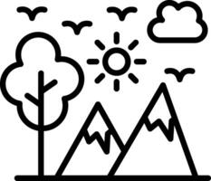Adventure Line Icon Design vector