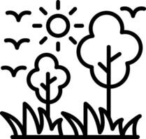 Nature Line Icon Design vector