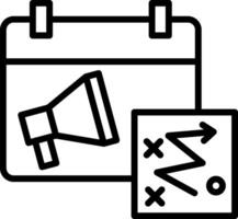 Marketing Strategy Line Icon Design vector