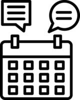 Data Analysis Line Icon Design vector
