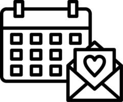 Invitation Line Icon Design vector