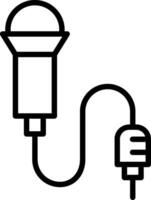 Lavalier Line Icon Design vector