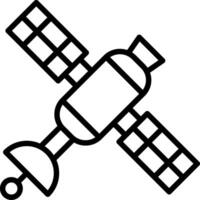 Satelite Line Icon Design vector