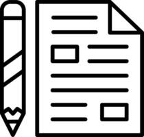 Script Line Icon Design vector
