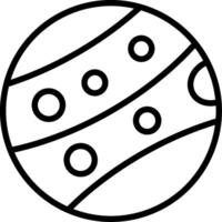 Mars Line Icon Design vector