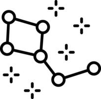 Constellation Line Icon Design vector