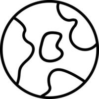 Globe Line Icon Design vector