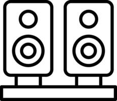 Speakers Line Icon Design vector