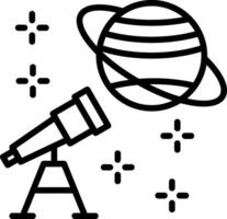 Discovery Line Icon Design vector