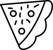 Pizza Line Icon Design vector
