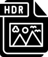 HDR Glyph Icon Design vector