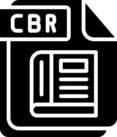 CBR Glyph Icon Design vector