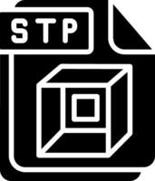 STP Glyph Icon Design vector