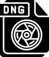 DNG Glyph Icon Design vector
