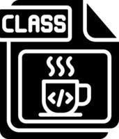 CLASS Glyph Icon Design vector
