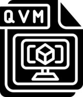 QVM Glyph Icon Design vector