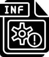 INF Glyph Icon Design vector