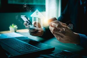 Financial Technology and Banking Automated Trading Systems and Fintech Startups Transforming Finance, Integration of Digital Financial Services, Mobile Banking, Fintech Innovation photo