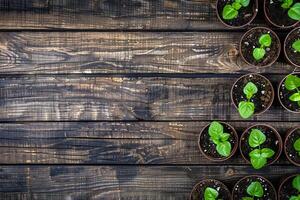 Closeup green seedling sprouting from the earth, symbolizing growth and organic agriculture, emphasizing eco friendly and healthy food practices. photo