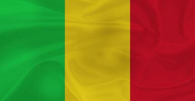 Flag of Mali Flying in the Air photo