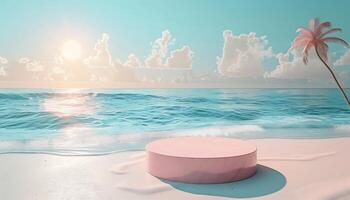 Sand and Sea Product Display Platform photo
