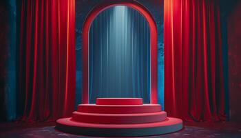 Silk Carpet with VIP Podium photo