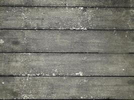The wooden floor looks dirty and not clean. photo