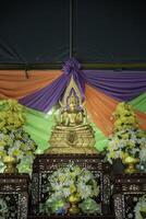 Buddha images of Thai people are public. photo