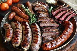 Sizzling Gourmet Meat Platter An Unforgettable Anniversary Feast photo