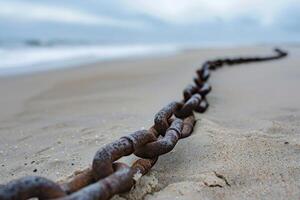 Shackles of the Past The Unbroken Link on the Beach photo