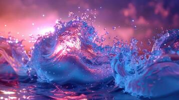 Rhythmic Detergent Cascades A Visual Symphony of Suds photo