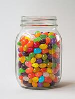 Sweet Temptation The Colorful Delight of SugarCoated Jelly Beans photo