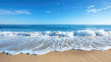 Serene Beach Bliss Sun Sand and Soft Waves photo