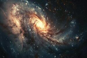 Stargazing through the lens a mesmerizing galaxy swirl photo