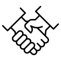 Contract icon in thin line style graphic design illustration vector