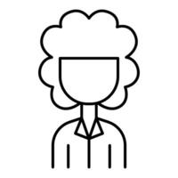 Mother icon in thin line style graphic design illustration vector