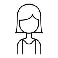 Mother icon in thin line style graphic design illustration vector