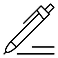 Writing icon in thin line style graphic design illustration vector