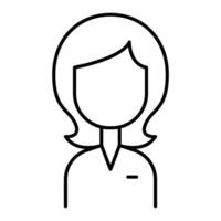 Mother icon in thin line style graphic design illustration vector