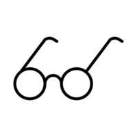 Glasses icon in thin line style graphic design illustration vector