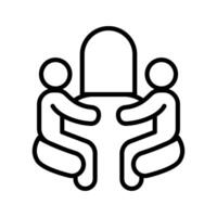 Mother icon in thin line style graphic design illustration vector