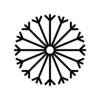 Dandelion icon in thin line style graphic design illustration vector