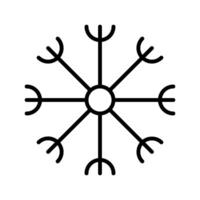 Dandelion icon in thin line style graphic design illustration vector