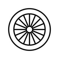 Dandelion icon in thin line style graphic design illustration vector