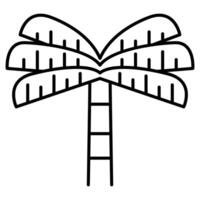 Palm tree, Coconut trees icon vector