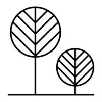Palm tree, Coconut trees icon vector