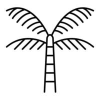 Palm tree, Coconut trees icon vector