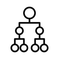 Structure icon in thin line style graphic design illustration vector