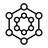 Structure icon in thin line style graphic design illustration vector