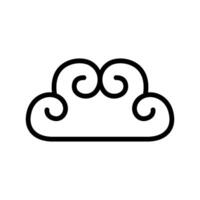 Decorative Cloud icon vector